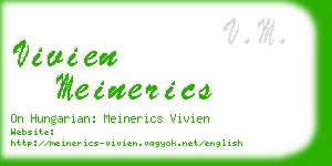 vivien meinerics business card